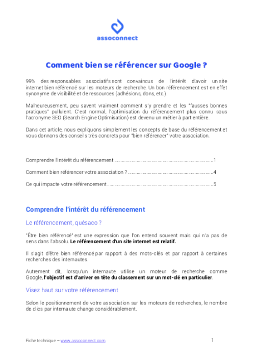 Fiche technique_comment se référencer sur Google_AssoConnect
