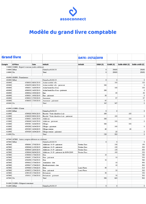 Modèle - Grand Livre - Télécharger Gratuitement